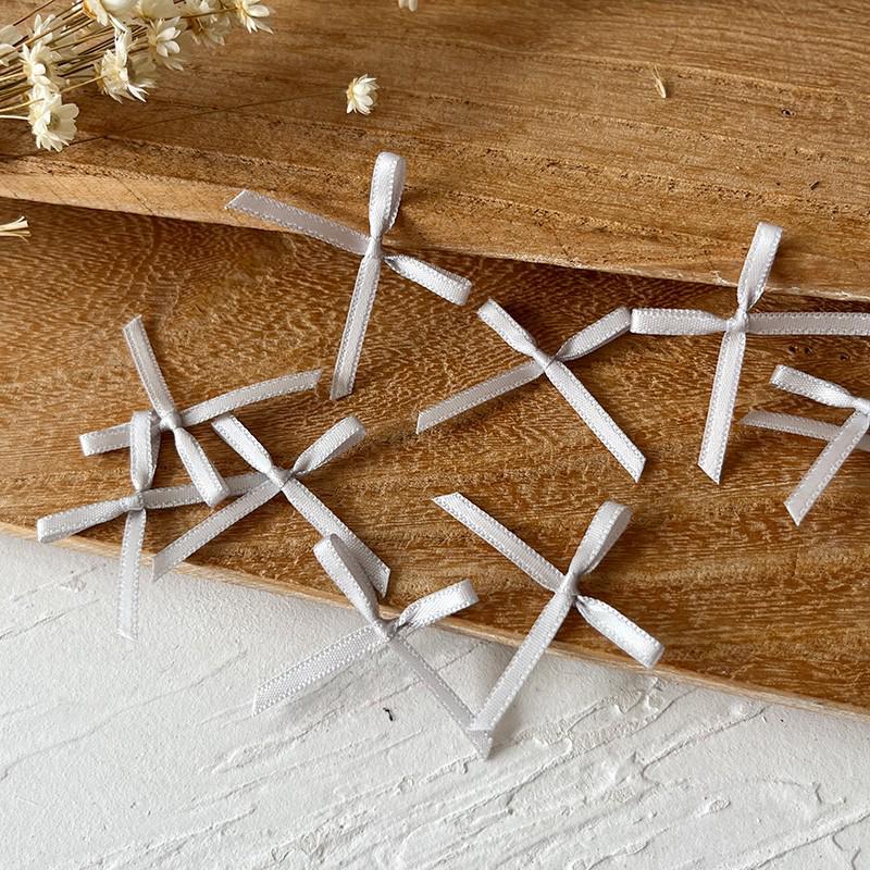 2.5cm Wide Handmade Ribbon Bow Knot for DIY Clothing & Hair Accessories, Card Holders, and Decorations