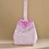 Flower Pendant Tassel Knot Wrist Bag Temperament Printing Wedding Candy Bag Make Up Pouch Chinese