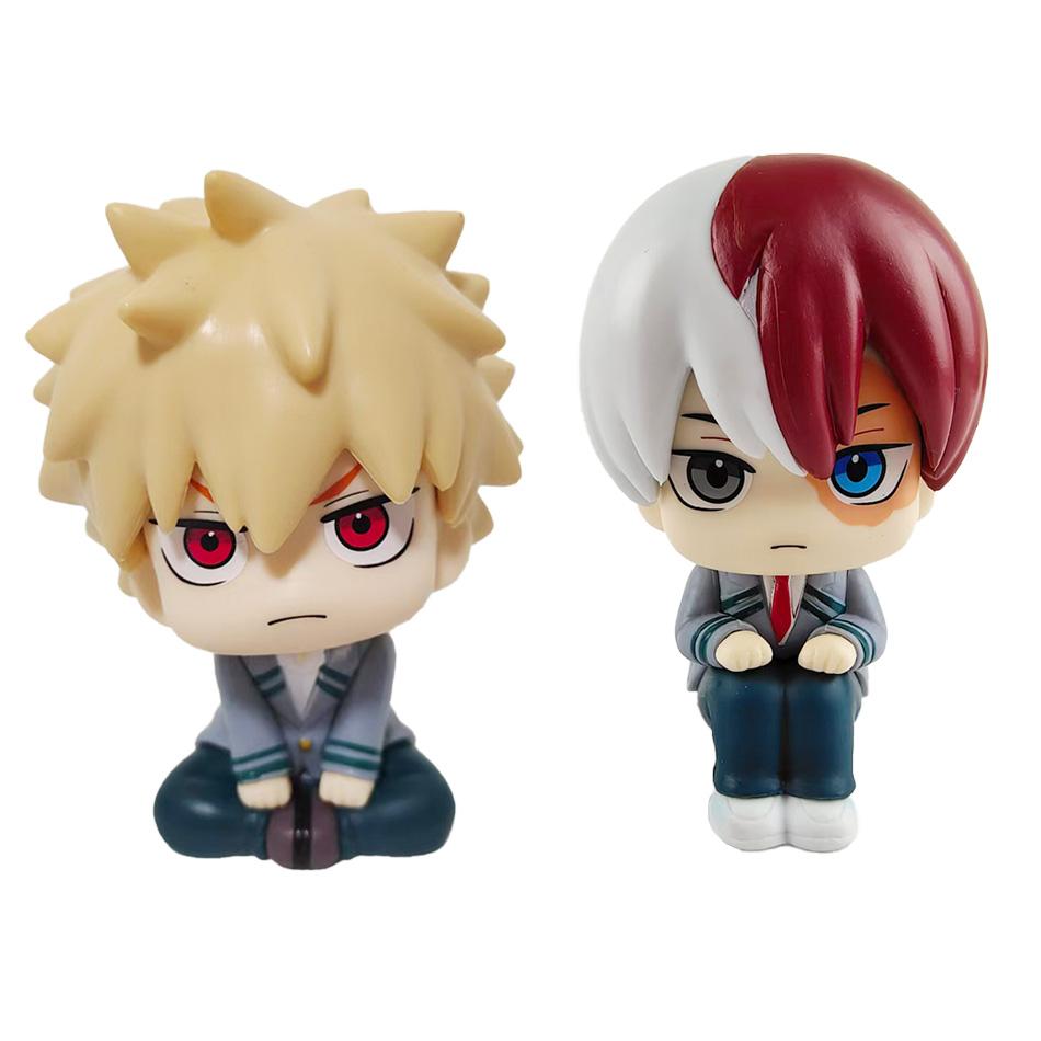 10cm Boku no Hero Academia Anime Figure Midoriya Izuku Action Figure Bakugo Katsuki/Todoroki So Figurine PVC Collection Toys