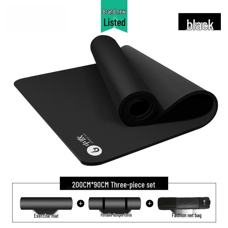 Men's Extra Thick Non-Slip Yoga Mat for Beginners - Wide & Long for Home Fitness