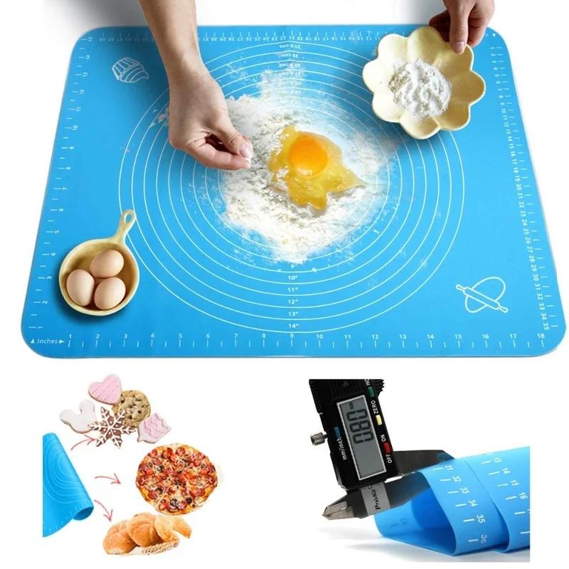 40*50cm Silicone Baking Mat Sheet Large Kneading Pad for Rolling Dough Pizza Dough Non-Stick Maker Pastry Kitchen Accessories