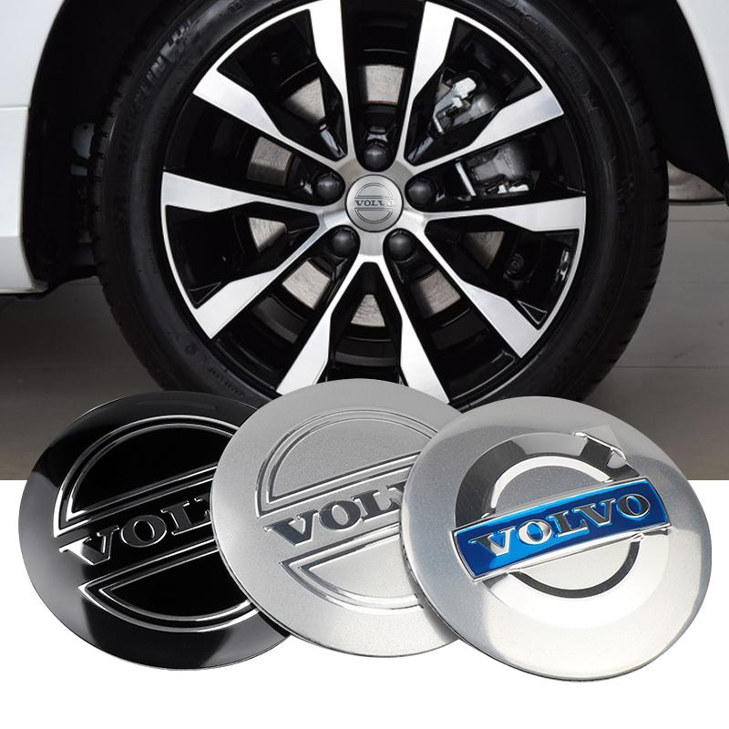 4pcs 56mm Car Wheel Center Cover Stickers Hub Caps Sticker For Volvo Rdesign AWD C30 C70 S40 S60 S70 S80 S90 V40 V50 V60 V70