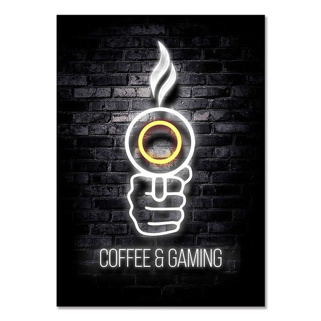 Gaming Room Decoration Poster Wall Art Video Game Canvas Painting Playroom Decor Picture for Gamer Boy Bedroom Prints Decor