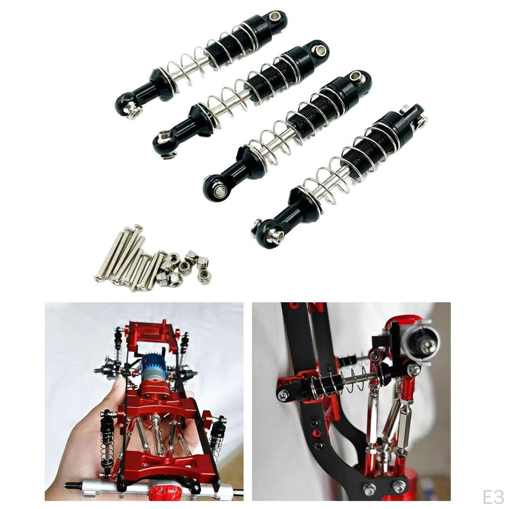 4 Shock Absorber RC Car Alloy Adjustable Damper D90 D91 99 C14 C24 1/12 Scale Model Truck Spare