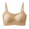 Women Seamless Invisible Lightweight Comfortable Gathering Push Up Wireless Vest Bra