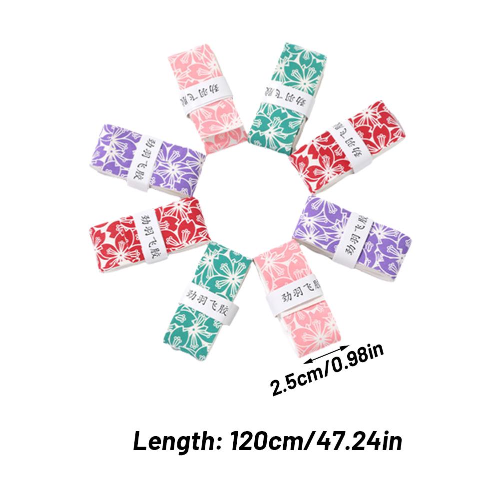 Sakura Petals Overgrip Badminton Racket Non-slip Sweat-absorbent Anti-Slip Latex Cushioning Grip Tape For Badminton Squash
