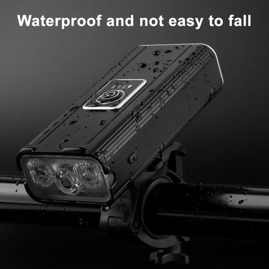 Bicycle Headlight USB Rechargeable 6 Modes Adjustable 400LM Waterproof Universal MTB Road Mountain Bike Night Riding Front Lamp