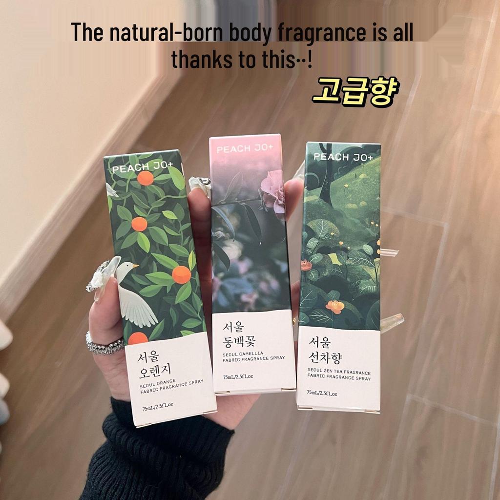 PEACH JO+ Korean Camellia Orange Zen Tea Clothing & Body Deodorizing Spray for Men and Women