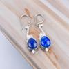 925 Sterling Silver Lapis Lazuli Gemstone Ethnic Jewelry Earrings For Mother EE-37-31