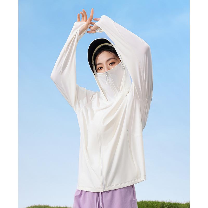 UPF10 + original yarn couple sunscreen clothing women's summer UV protection slim outdoor breathable ice silk men's fishing clothing