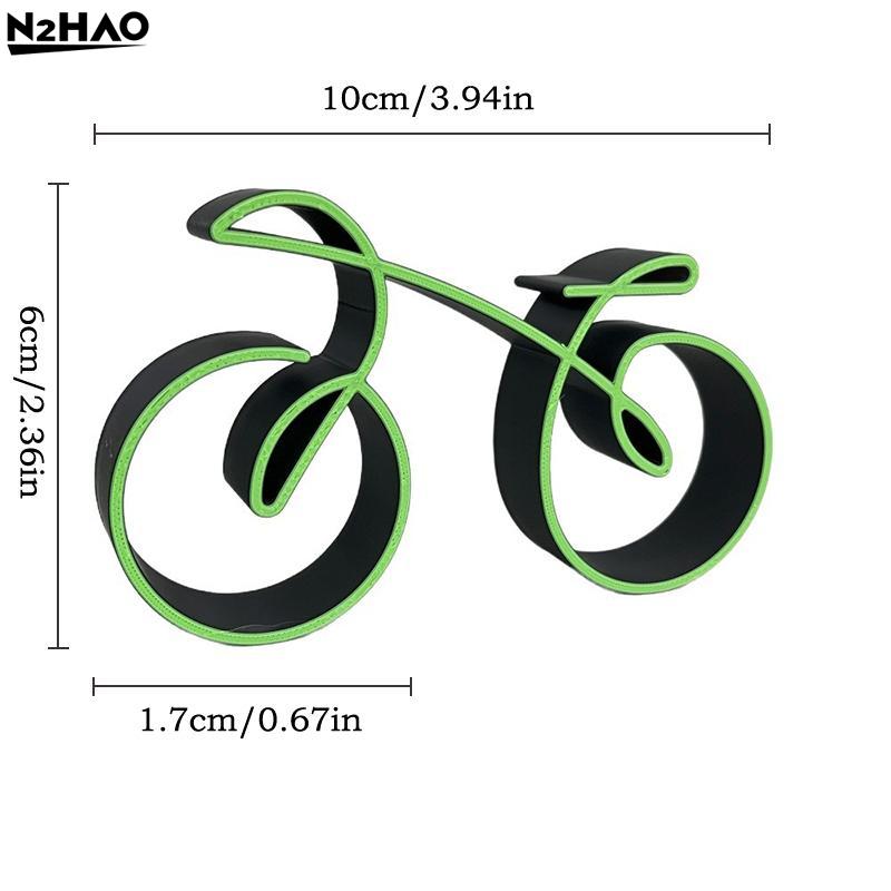 Modern Mini Bicycle Model for Desk 3D Minimalist Table Ornament Collectible Art Piece for Home Display