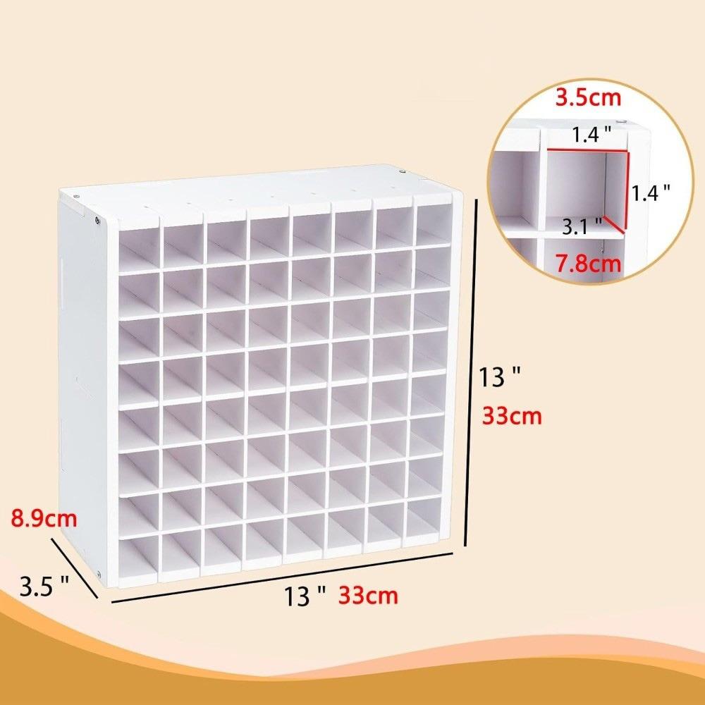 21/64 Grids Paint Storage Organizer Wall