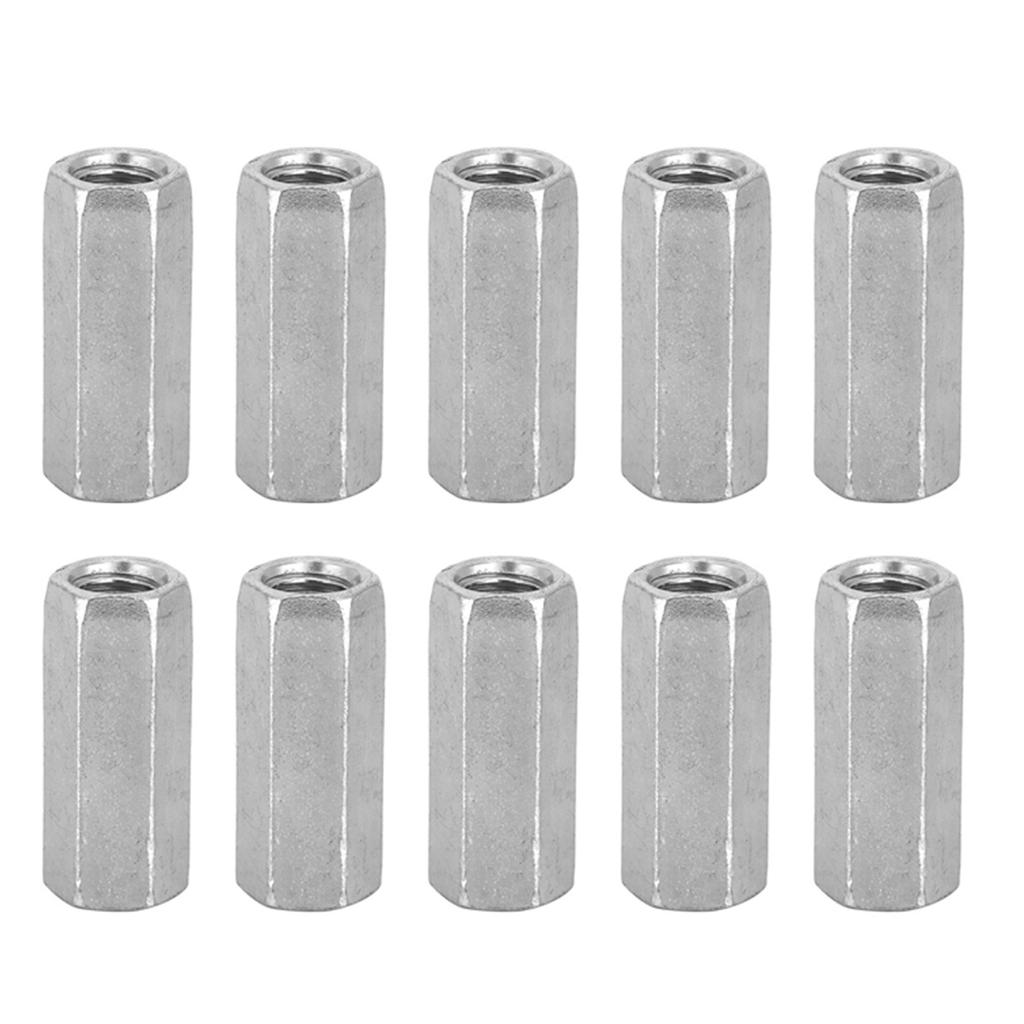 10pcs M8 Long Rod Nut Hex Hexagonal Sleeve Nut Standoff Threaded Fasteners (M8*40)