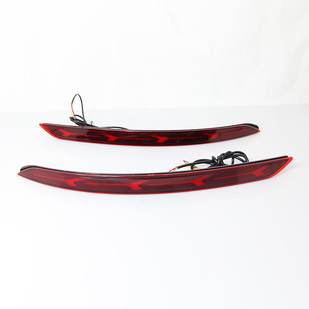 2 Pcs LED Reflector For Hyundai Elantra 2016 2017 2018 2019 2020 Rear Bumper Fog Lamp Brake Light Turn Signal Light