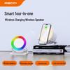 Recci RSK-W28 Wireless Charger Bluetooth Speaker with RGB Ambient Light (CN version)