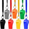 12Pcs Sports Whistles with Lanyard Loud Crisp Sound Whistle Football Referee Whistle for Pet Training Outdoor Sports
