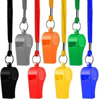 12Pcs Sports Whistles with Lanyard Loud Crisp Sound Whistle Football Referee Whistle for Pet Training Outdoor Sports