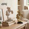 Matte Finish Home Decor Couples Kiss Sculpture Abstract Couple Sculpture Art Decor