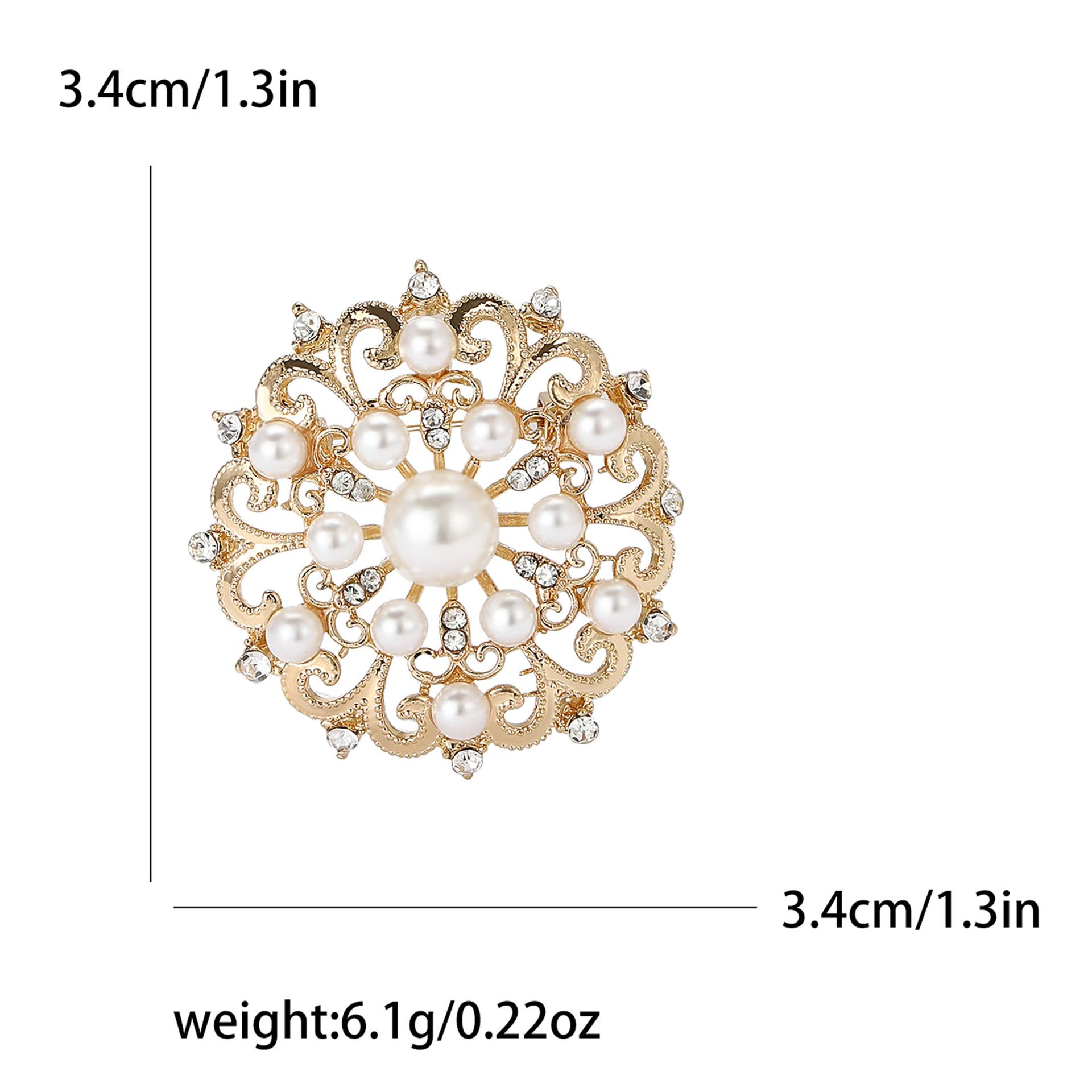 

Брошь из полого жемчуга в стиле суда, брошь для женского костюма, кардигана, ювелирного украшения в виде корсажа