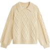 Inman Women's Retro Cable Knit Wool Blend Sweater