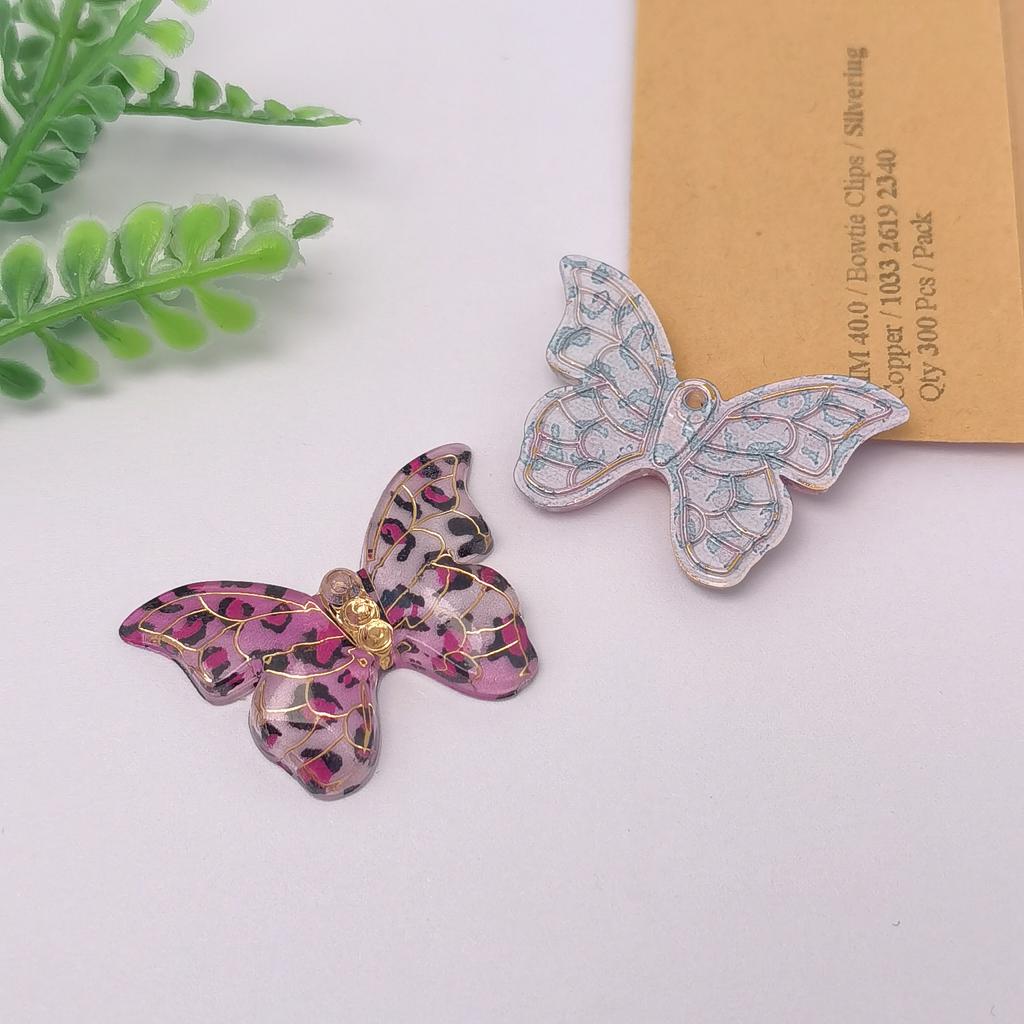 New Arrive 100Pcs Colorful Butterfly Flatback Resin Cabochons Embellishments for Hair Clips Scrapbooking Photo Frames Decoration