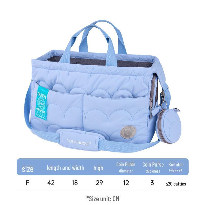 Touchdog Large Pet Backpack for Cats and Dogs - Portable Carrier for Outings