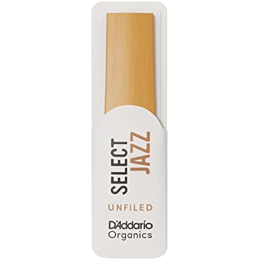 D'Addario WoodWinds Daddario Reed for Alto Saxophone USDA Organic Certified SELECT JAZZ Unfiled O...