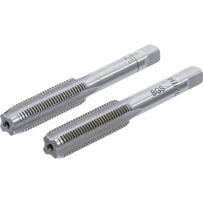 Tarauds et Filières - BGS - M11 x 1,25 - Acier à outils - 2 pièces