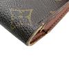 LOUIS VUITTON M61215 Monogram leather Portefeuille International Purse Sunburn leather Women Used