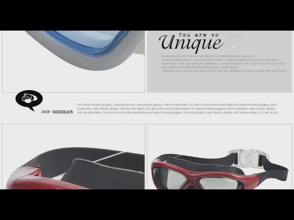 Plavecké brýle proti zamlžování s vysokým rozlišením pro krátkozraké dospělé - Ochrana očí pro muže a ženy