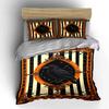 Black crow, striped background. Bedding sets Duvet cover sets Duvet covers Pillowcases(1* Duvet Cover 2* Pillowcases without duvet insert)