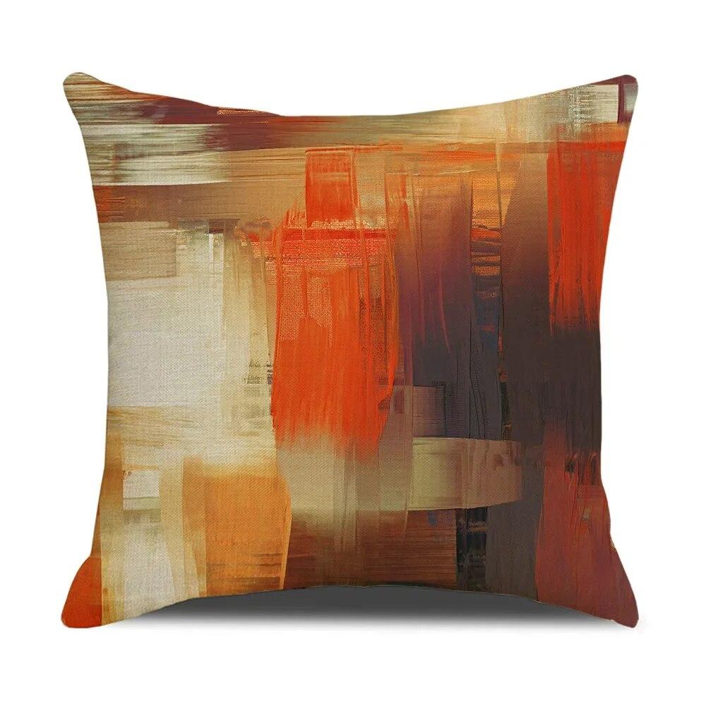 Abstract Color Pillowcase 45x45cm Retro Graffiti Print Cushion Cover Sofa Chair Polyester  Modern Room Home Decoration
