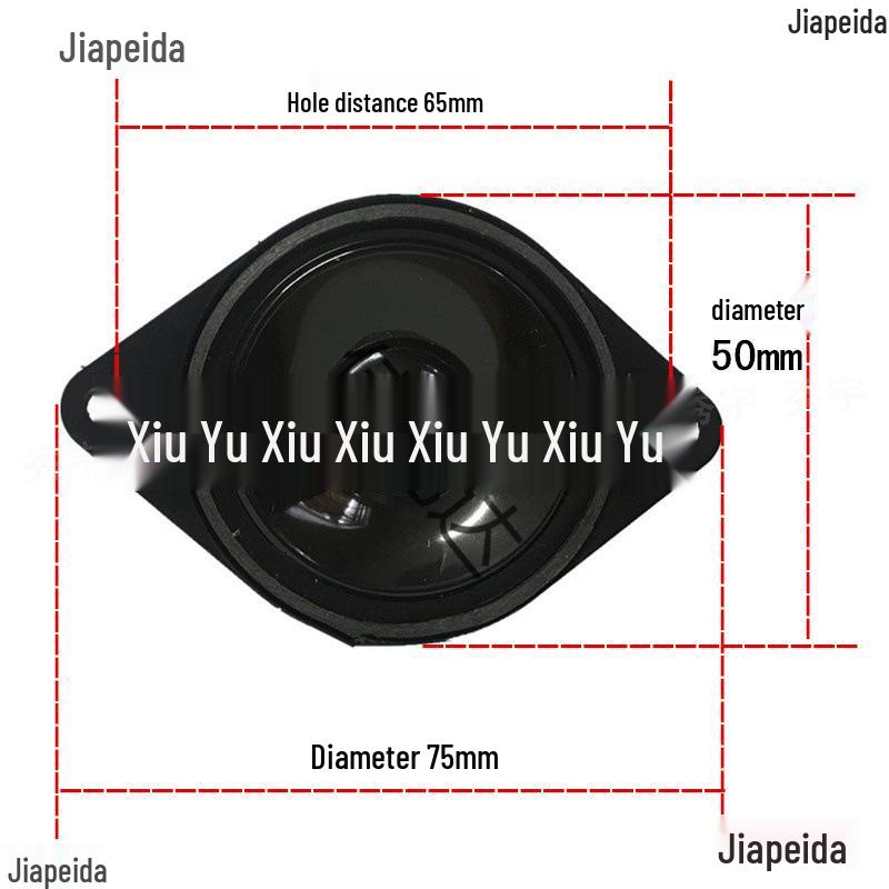 2-Inch 45-Magnet 4-Ohm Oval Tweeter with 5-Bright Cone for Subwoofer Speaker