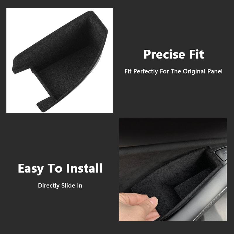4pcs Front Rear Door Side Storage Box Door Handle Armrest Tray Organizer for Tesla Model 3/Y 2017-