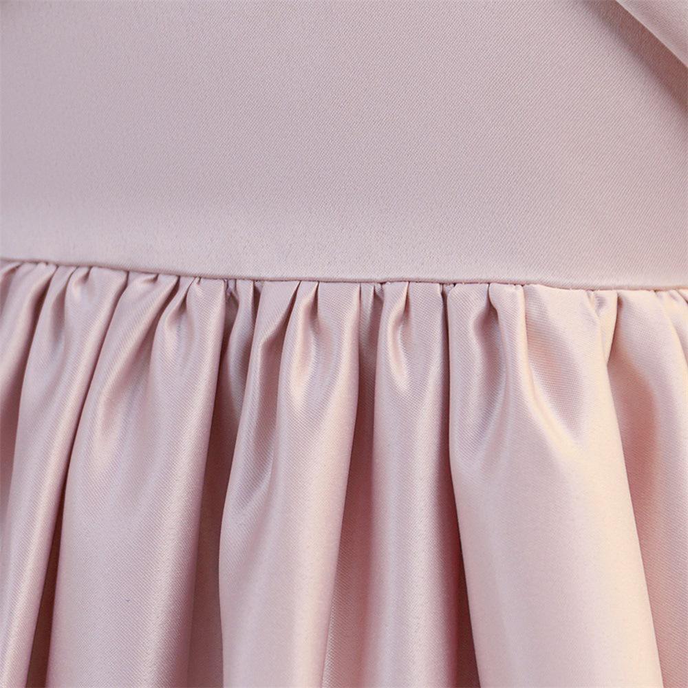 Children's Elegant One-Shoulder Long Evening Dress for Formal Parties