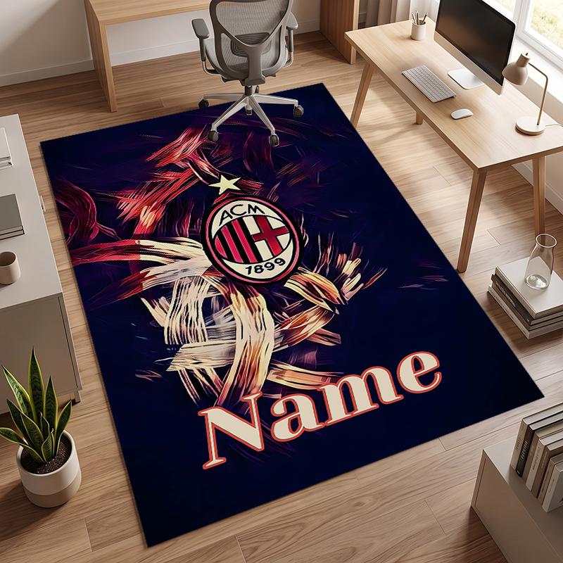 AC Mailand (5) Personalisierter Name Büro Teppich Stilvolle Dekoration für Wohnzimmer Schlafzimmer Küche