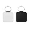 Diy Dye Sublimation Blanks Keychain Pu Leather Heat Transfer Keyring Heart Creative Double Sides Blank Id Tags Keyring