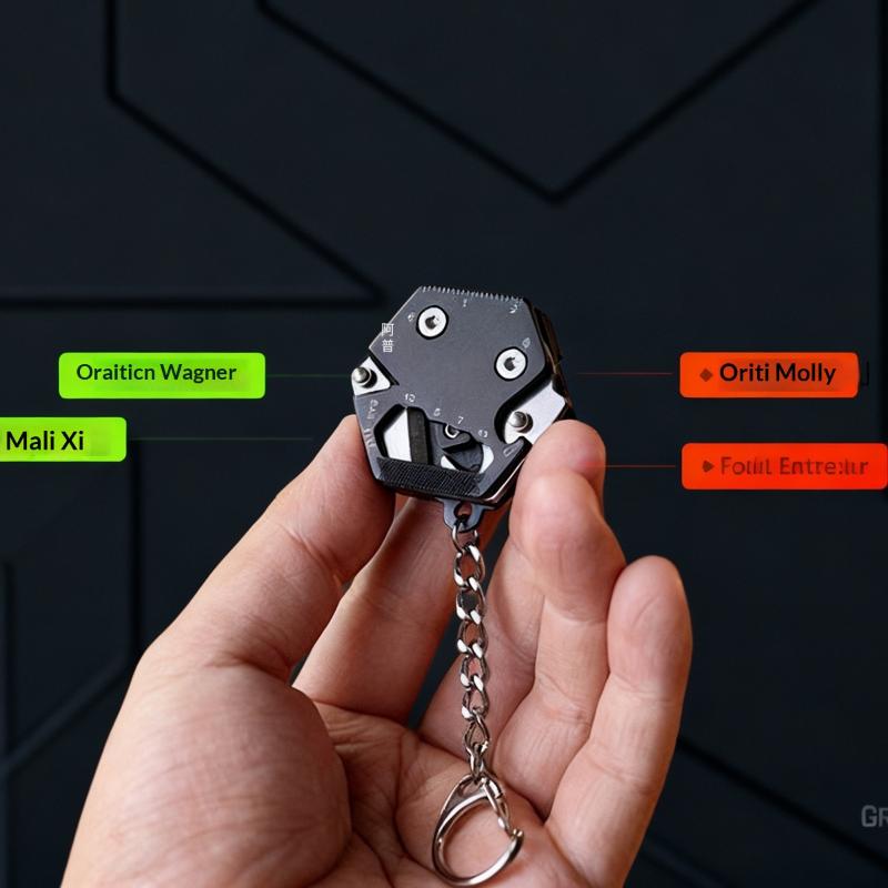 Multifunktionaler Sechskant Münze Outdoor EDC Werkzeug Faltbare Münzmesserkette Schraubendreher Tasche Mini Faltrad Werkzeug