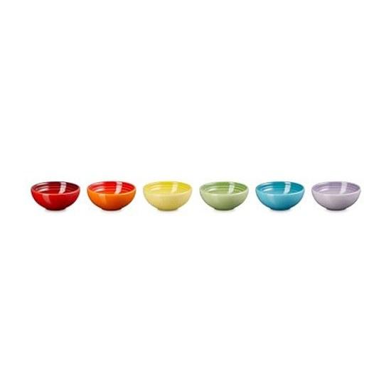 Le Creuset Mini Bowl 7cm Rainbow Heat-resistant Cold-resistant Microwave Oven Dishwasher Safe Set 6