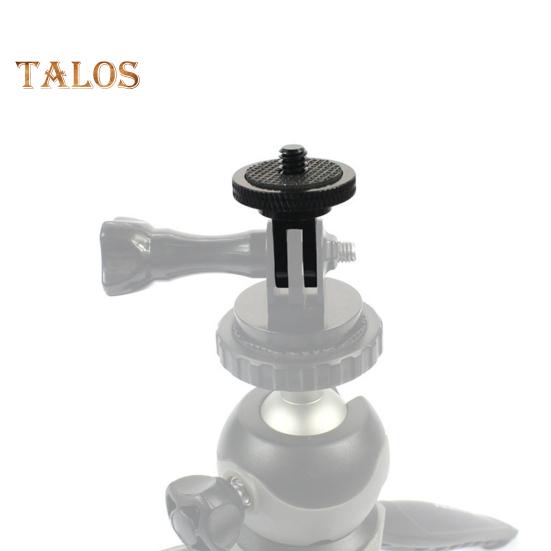 Action Camera Tripod Mount for Insta360 for GOPRO 1/4-inch Screw CNC Aluminum Alloy Mini Tripod Adapter Sports Camera Accessories
