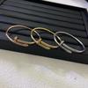 Classico Chiodo Moda Versatile Solido Classico Bracciale per Coppia Bracciale