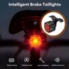 Smart Brake Tail Light USB Rechargeable IP66 Waterproof LED Rear Lamp with Auto Brake Sensing and 6 Modes for Cycling Safety
