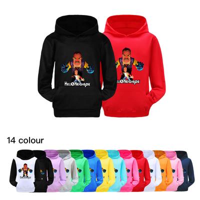 4266 Kids Boys Girls HELLO NEIGHBOR Printed Casual Long Sleeves Hoodies Top