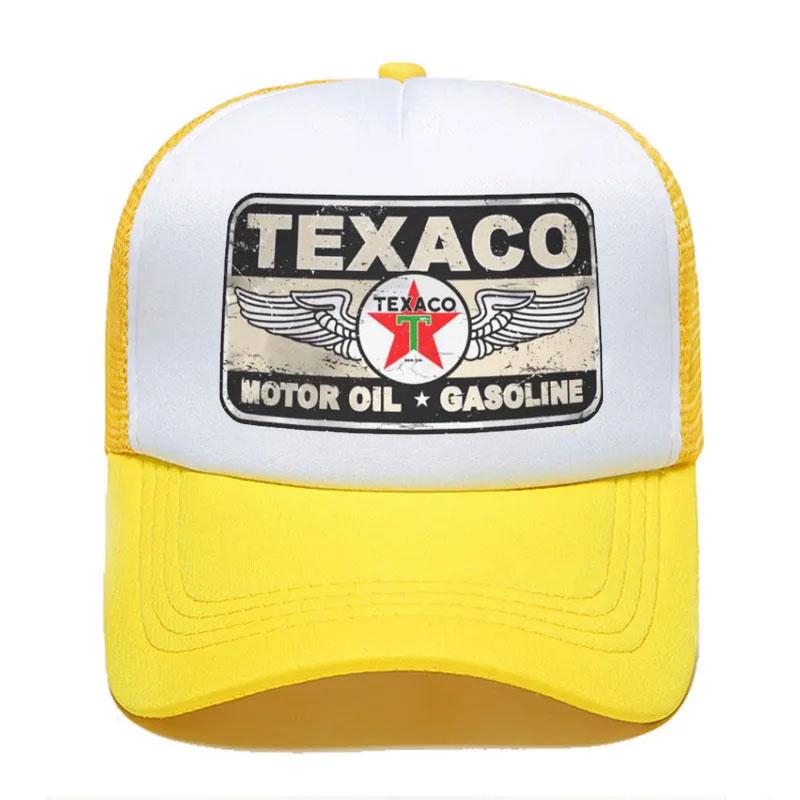 Cappello Trucker Vintage Texaco Punk Unisex Regolabile per Adulti Cappellino da Baseball per Uomo Donna Estate Hip Hop Snapback