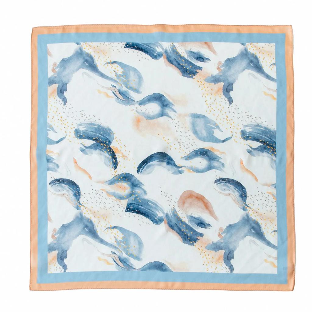 100% Mulberry Silk Scarf  Four Seasons Versatile Premium Printed Shawl
