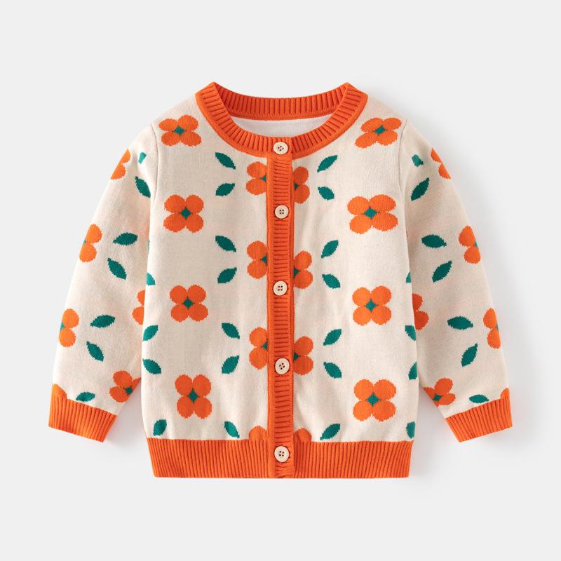 

Детская одежда, вязаный кардиган для девочек, свитер с героями мультфильмов, весна-осень 2024, одежда для малышей, свитера, куртка, топ 100