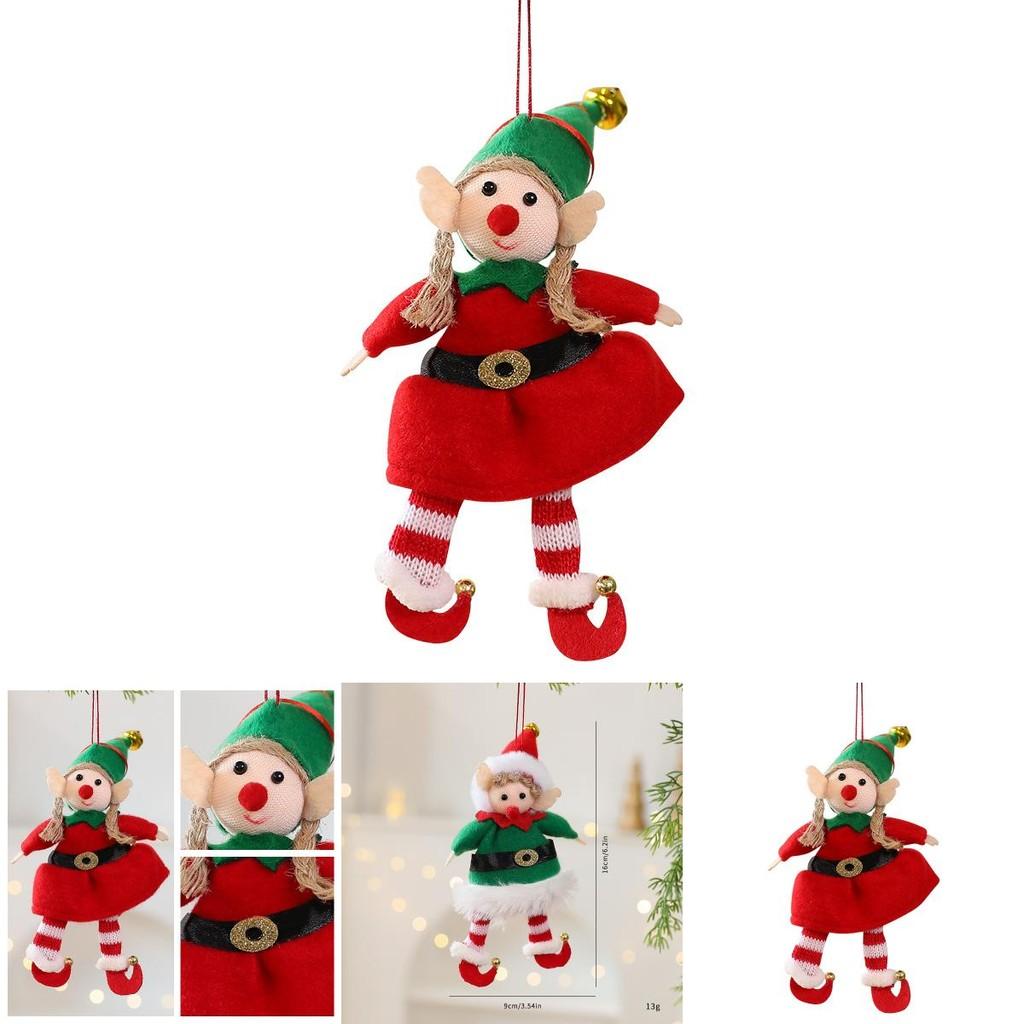 Holiday Elf Figurine Decoration With Soft Fabric For Christmas Tree Decor