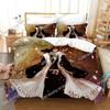 Anime Bleach Toushirou Ichigo Bedding Set Single Twin Double Queen King Cal King Size Bed Linen Set