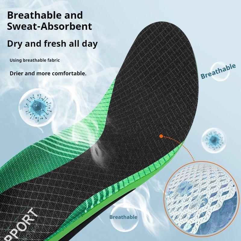 1Pair/2Pair New Orthotic Arch Support Insoles - Comfortable Running Sports Shock Absorption Quality Shoe Pads for Men & Women