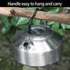 Stainless Steels Outdoor Hiking Kettles Pot Cookware Camping Kettles Stovetop Whistling Teapot Camp Teas Coffee Pot